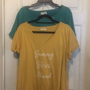 Maurice’s 2 Pk Ladies T-Shirts Sz XXL